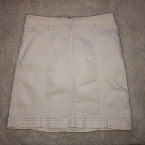 White free people skirt